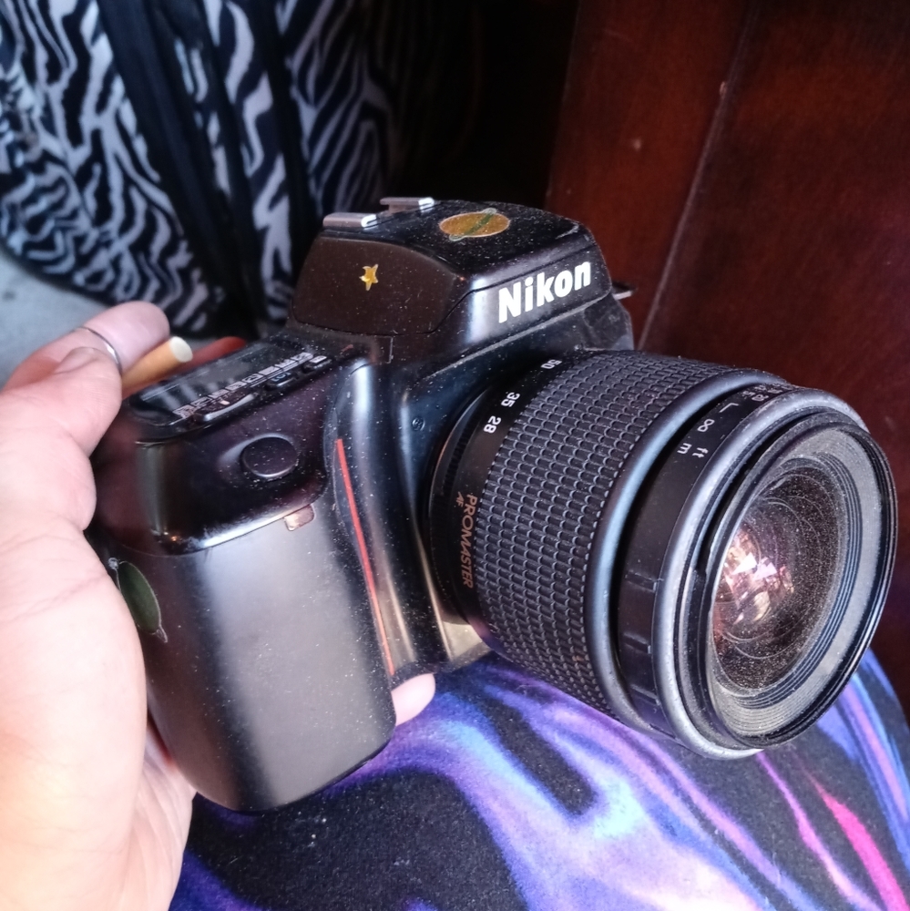 Nikon photography camera and lens